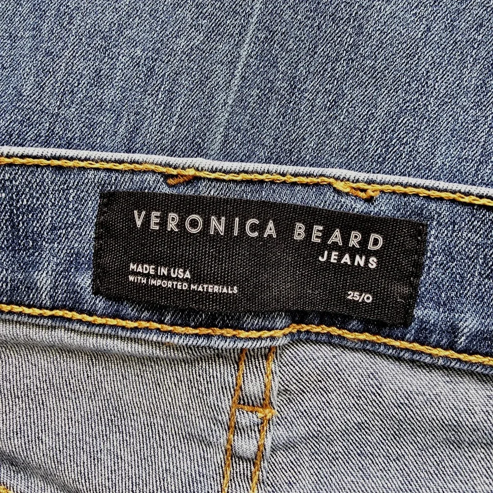Veronica Beard Jeans Size 0 25 Sheridan Exaggerated Flare Denim Bell Bottoms - Picture 7 of 9
